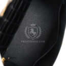 Hermes Kelly Sellier 28 Black Shiny Alligator GHW