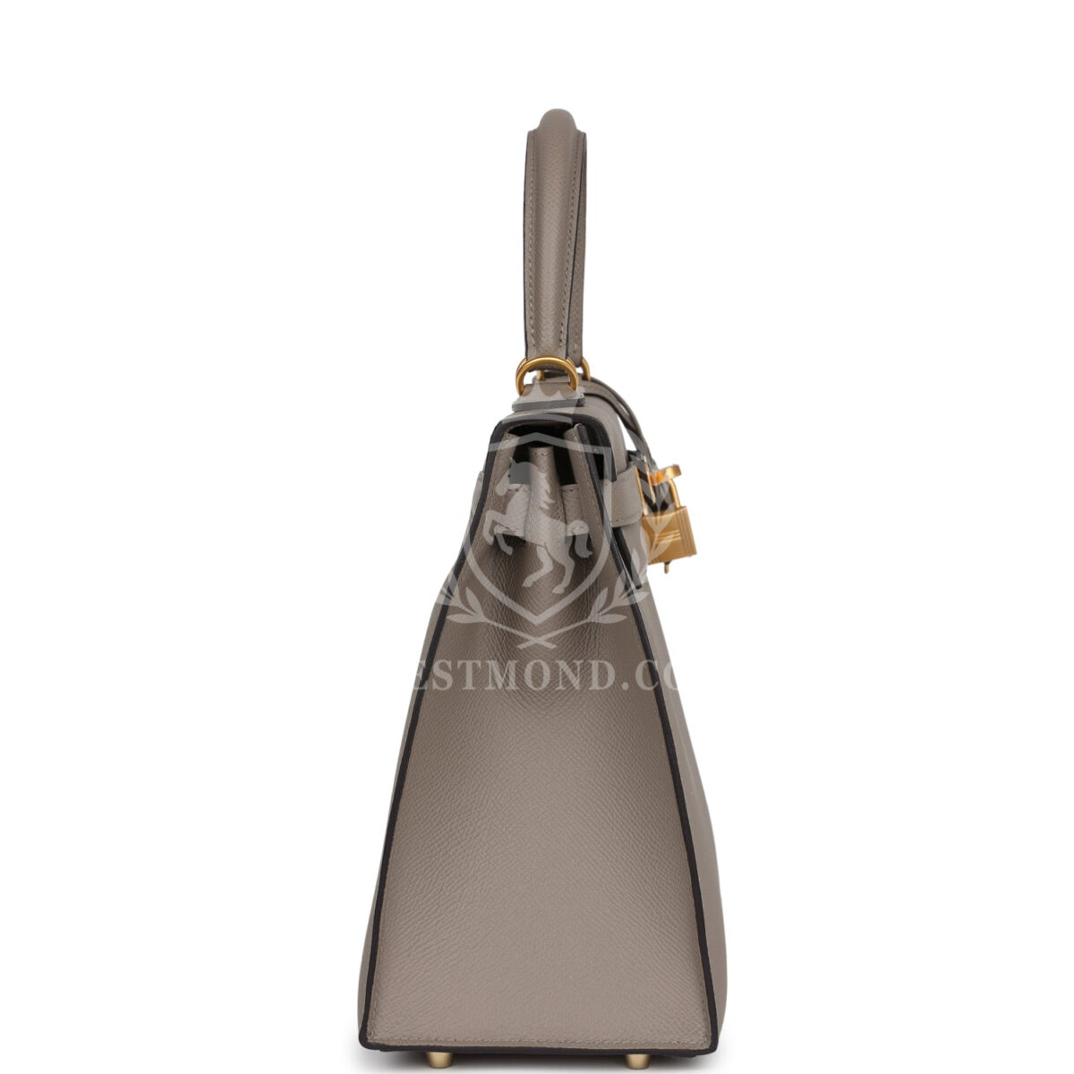 Hermes Special Order (HSS) Kelly Sellier 28 Gris Asphalte Verso Epsom Brushed GHW — изображение 3