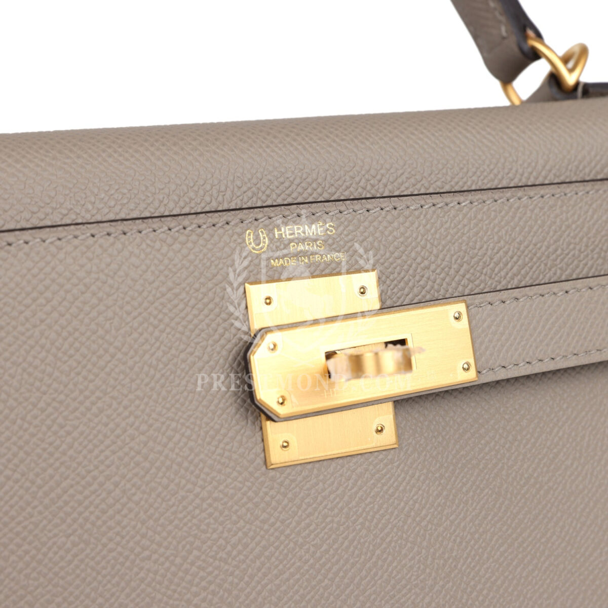Hermes Special Order (HSS) Kelly Sellier 28 Gris Asphalte Verso Epsom Brushed GHW — изображение 7