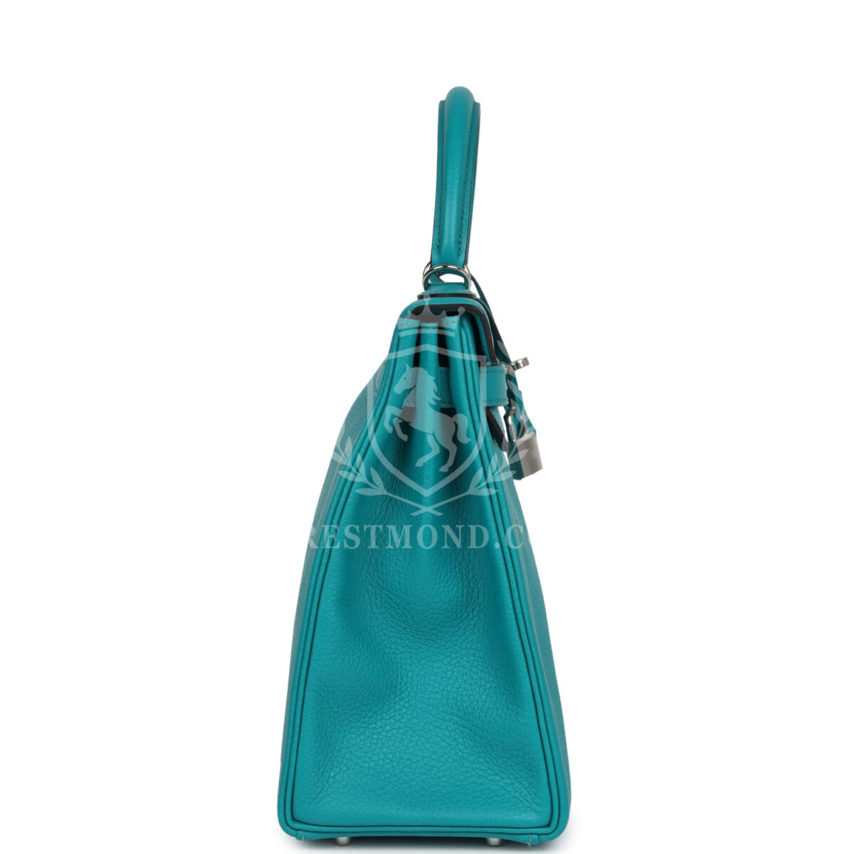 Hermes Kelly Retourne 32 Bleu Paon Clemence PHW — изображение 3