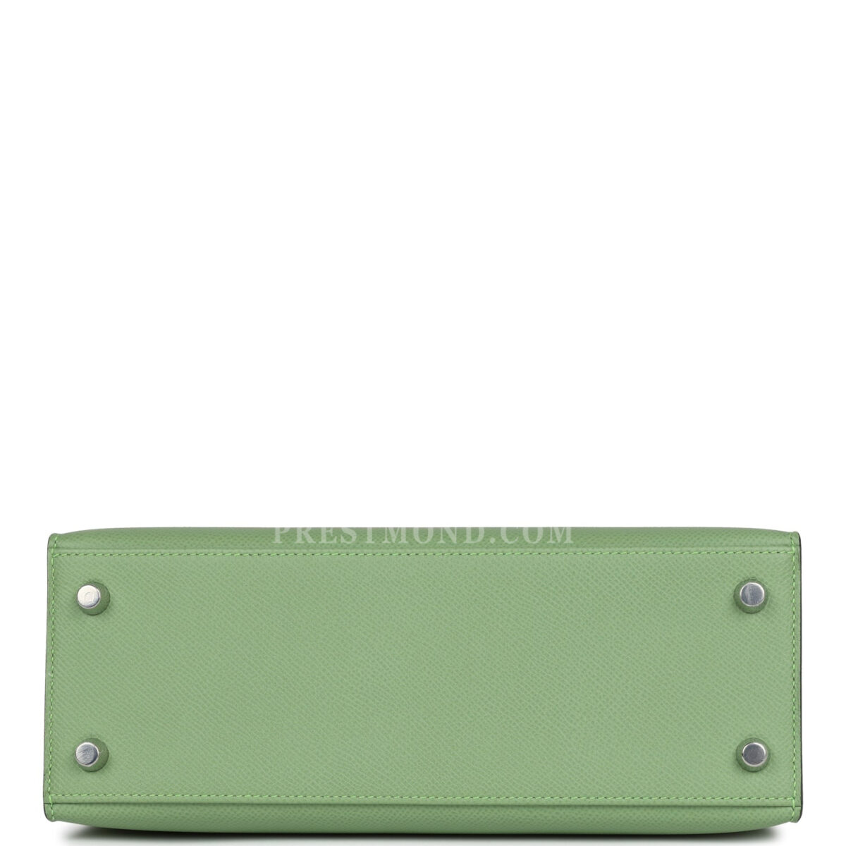Hermes Special Order (HSS) Kelly Sellier 25 Vert Criquet Verso Epsom PHW — изображение 6