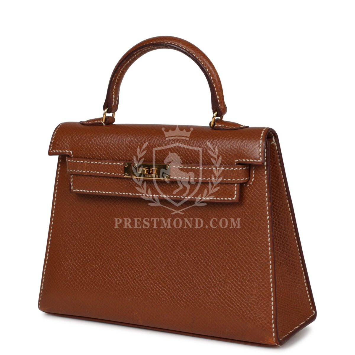 Vintage Hermes Micro Kelly Sellier 15 GHW Courchevel GHW — изображение 5