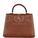 Vintage Hermes Micro Kelly Sellier 15 GHW Courchevel GHW