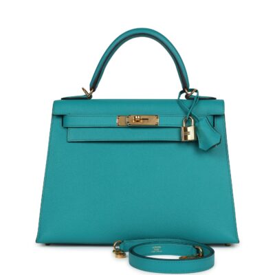 Hermes Kelly Sellier 28 Vert Verone Epsom GHW