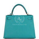 Hermes Kelly Sellier 28 Vert Verone Epsom GHW