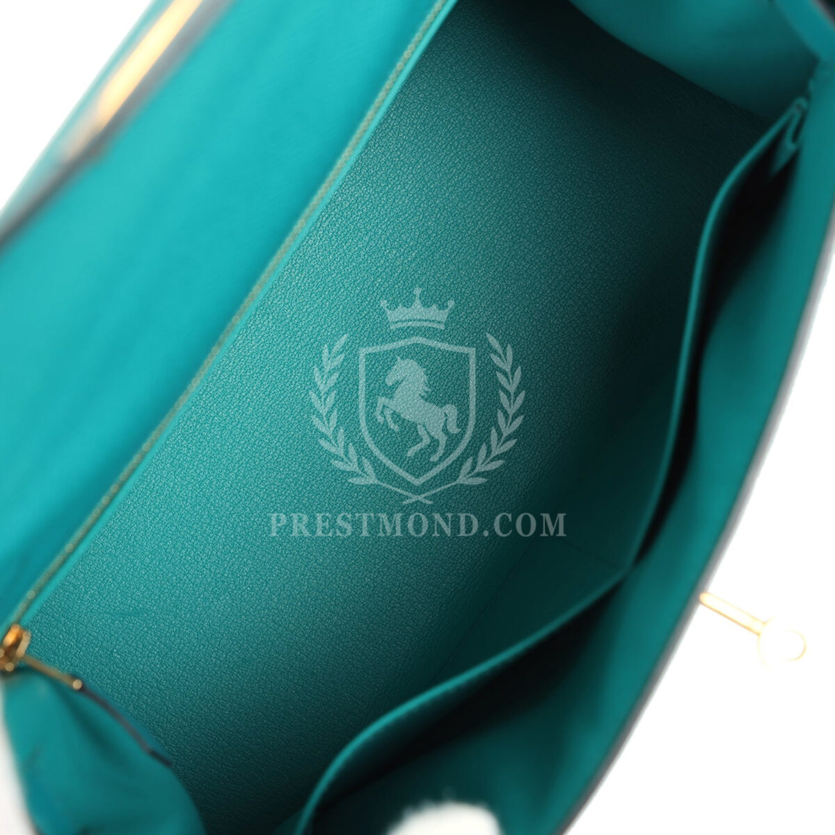 Hermes Kelly Sellier 28 Vert Verone Epsom GHW — изображение 8