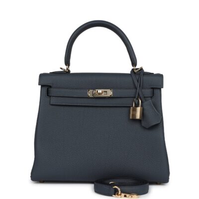 Hermes Kelly Retourne 25 Gris Misty Togo PBHW