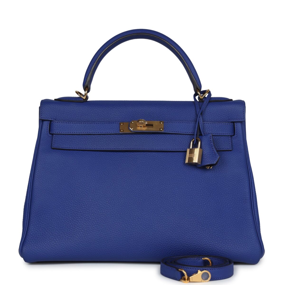 Hermes Kelly Retourne 32 Bleu Electric Togo GHW