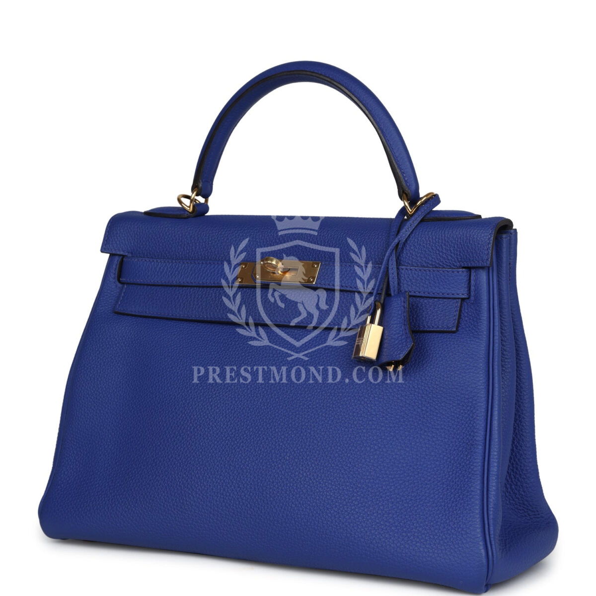 Hermes Kelly Retourne 32 Bleu Electric Togo GHW — изображение 5