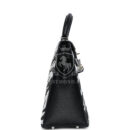 Custom Zebra Swarovski Crystal Hermes Kelly Sellier 32 Black Epsom PHW