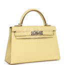 Hermes Special Order (HSS) Kelly Sellier 20 Jaune Poussin Verso Epsom PBHW