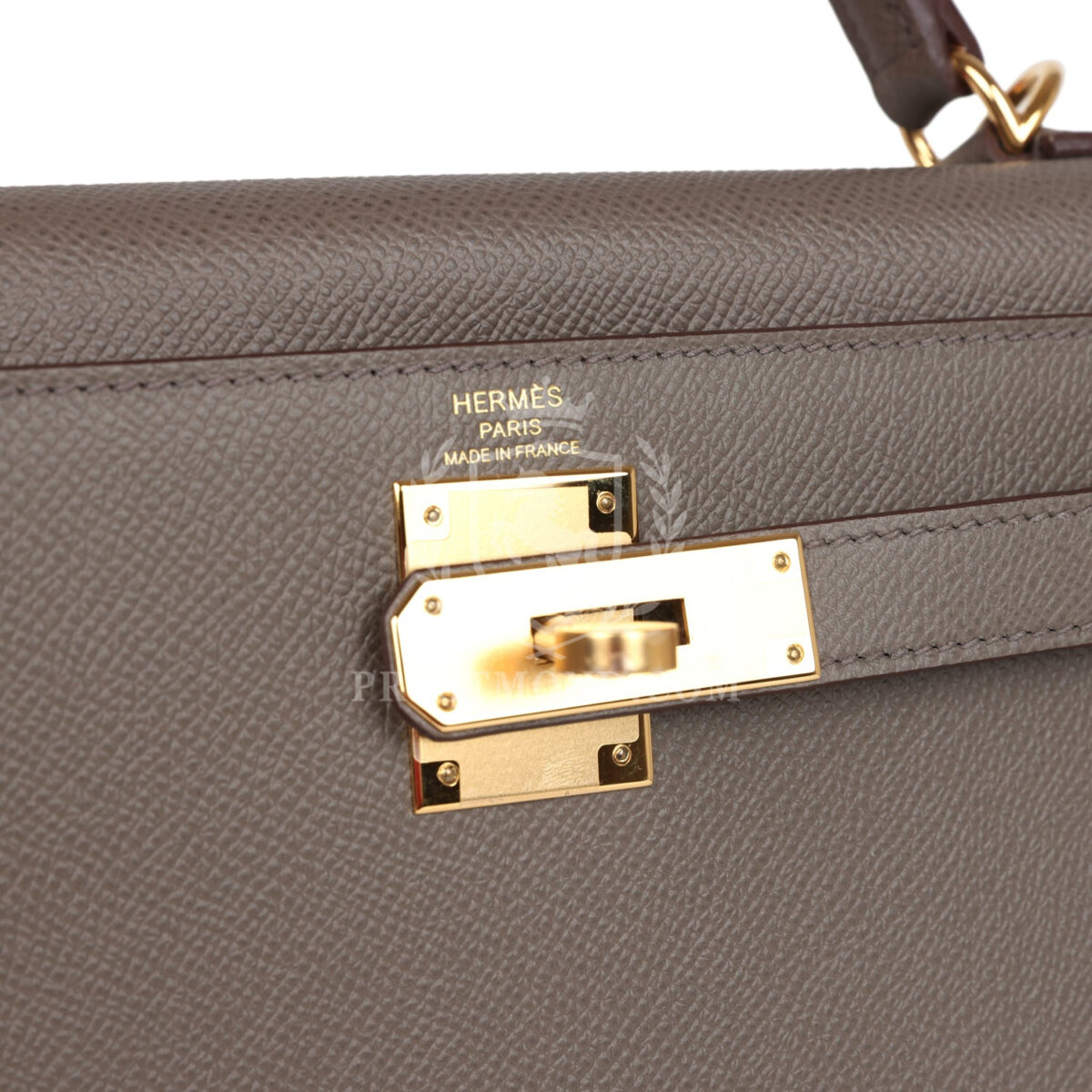 Hermes Kelly Sellier 28 Etain Epsom GHW — изображение 7