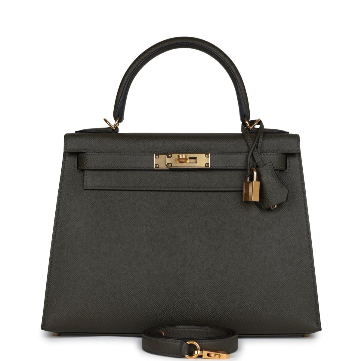 Hermes Kelly Sellier 28 Vert De Gris Epsom GHW