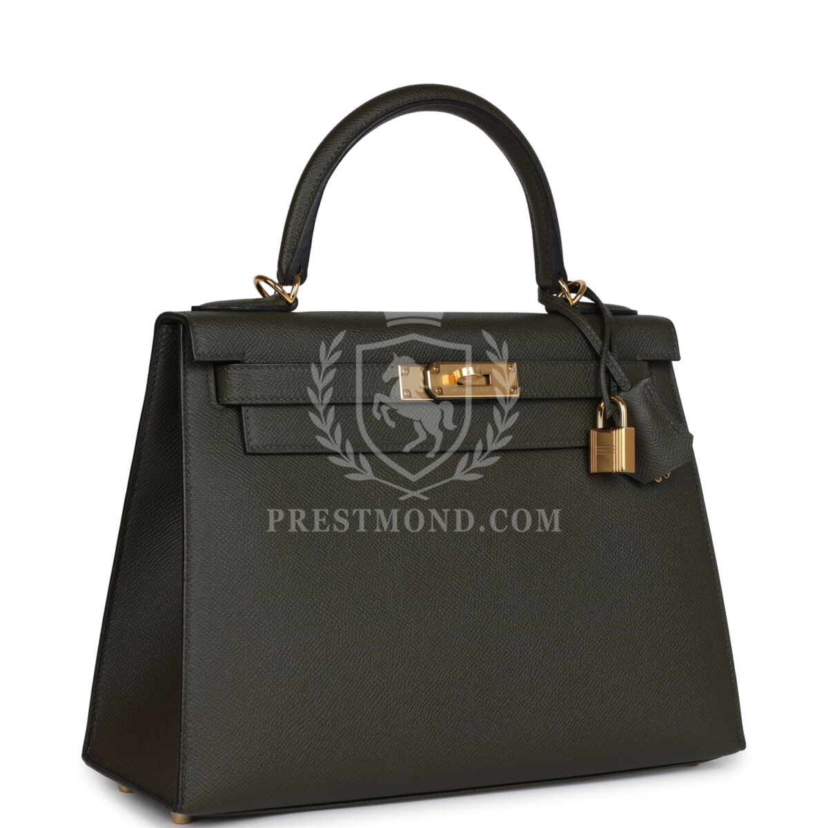 Hermes Kelly Sellier 28 Vert De Gris Epsom GHW — изображение 2