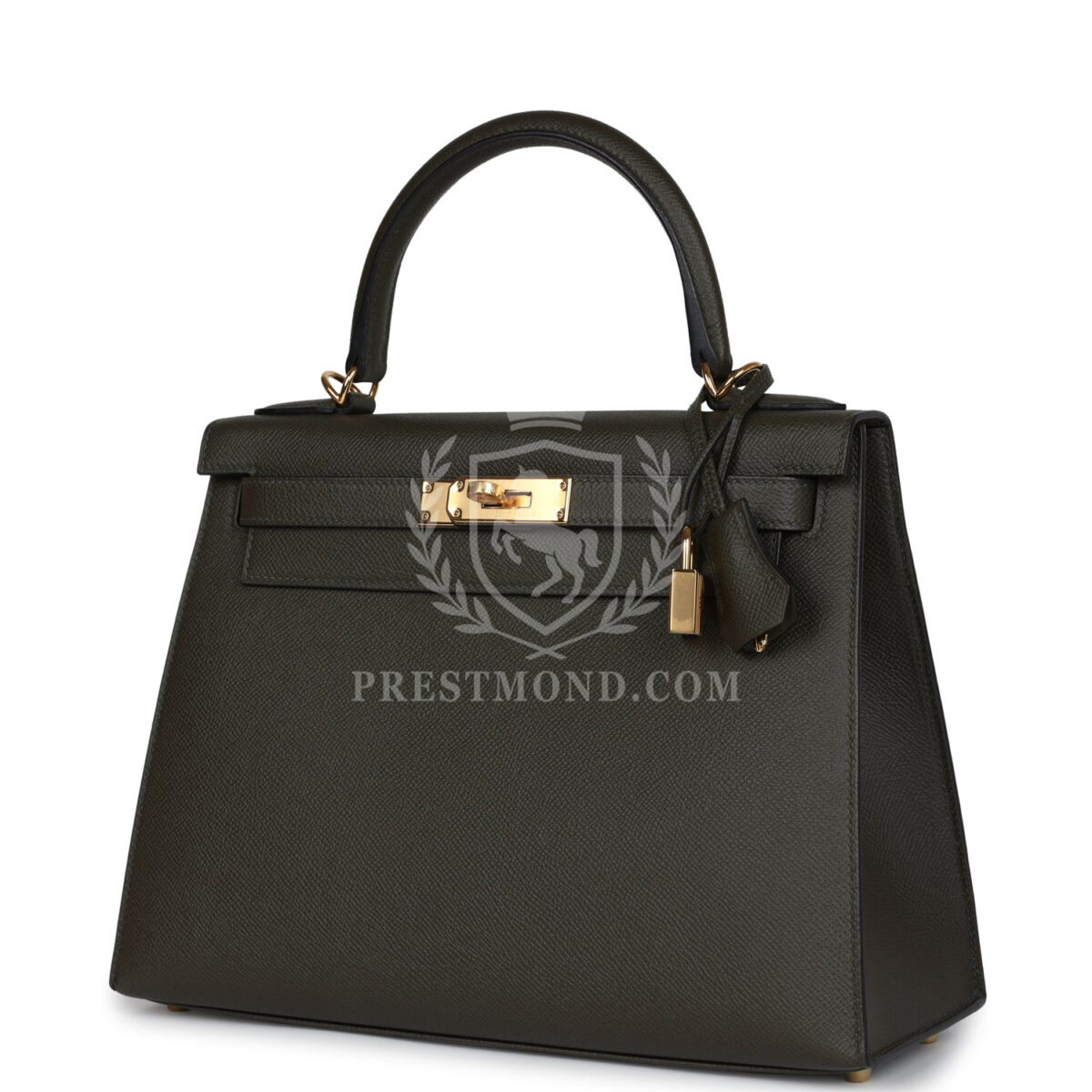 Hermes Kelly Sellier 28 Vert De Gris Epsom GHW — изображение 5