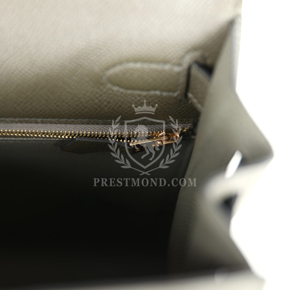 Hermes Kelly Sellier 28 Vert De Gris Epsom GHW — изображение 9