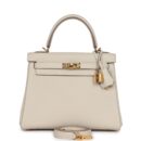 Hermes Kelly Retourne 25 Craie Togo GHW