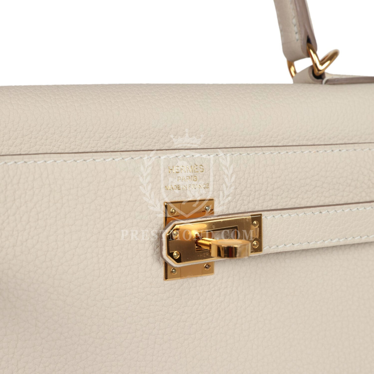 Hermes Kelly Retourne 25 Craie Togo GHW — изображение 7