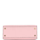 Hermes Special Order (HSS) Kelly Sellier 25 Rose Sakura and Black Chevre Mysore Brushed GHW