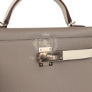 Hermes Special Order (HSS) Kelly Sellier 20 Craie and Gris Asphalte Epsom PBHW