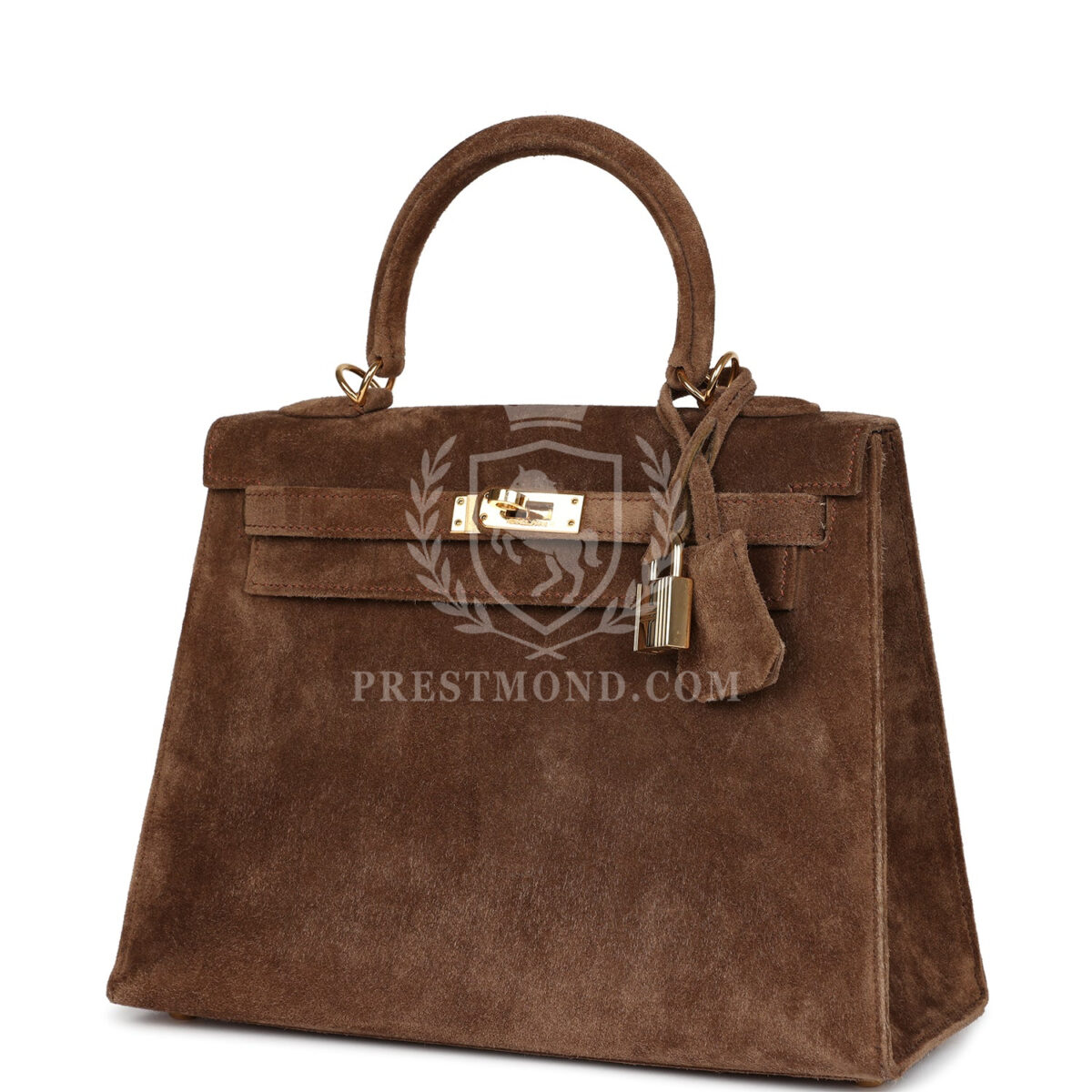 Vintage Hermes Kelly Sellier 25 Brown Doblis GHW — изображение 5
