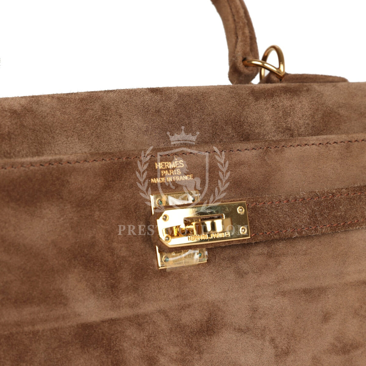 Vintage Hermes Kelly Sellier 25 Brown Doblis GHW — изображение 7