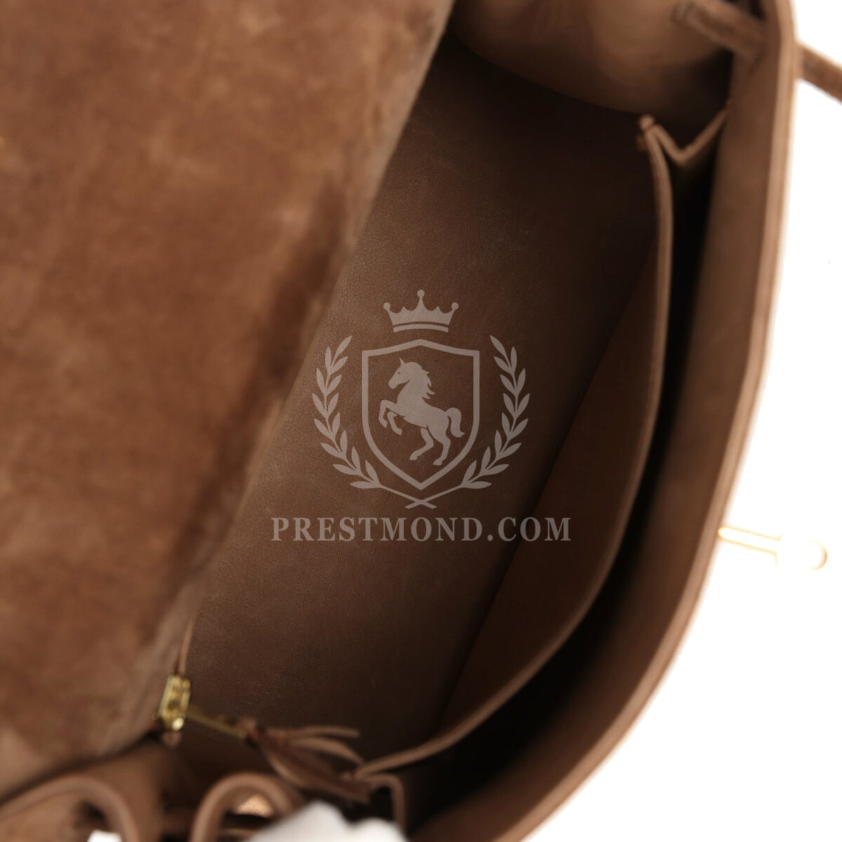 Vintage Hermes Kelly Sellier 25 Brown Doblis GHW — изображение 8