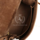 Vintage Hermes Kelly Sellier 25 Brown Doblis GHW