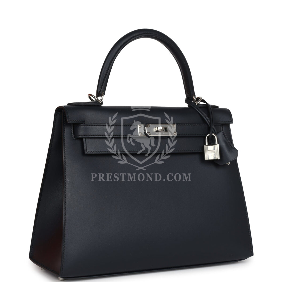 Hermes Special Order (HSS) Kelly Sellier 28 Bleu Obscur Verso Sombrero PHW — изображение 2