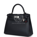 Hermes Special Order (HSS) Kelly Sellier 28 Bleu Obscur Verso Sombrero PHW