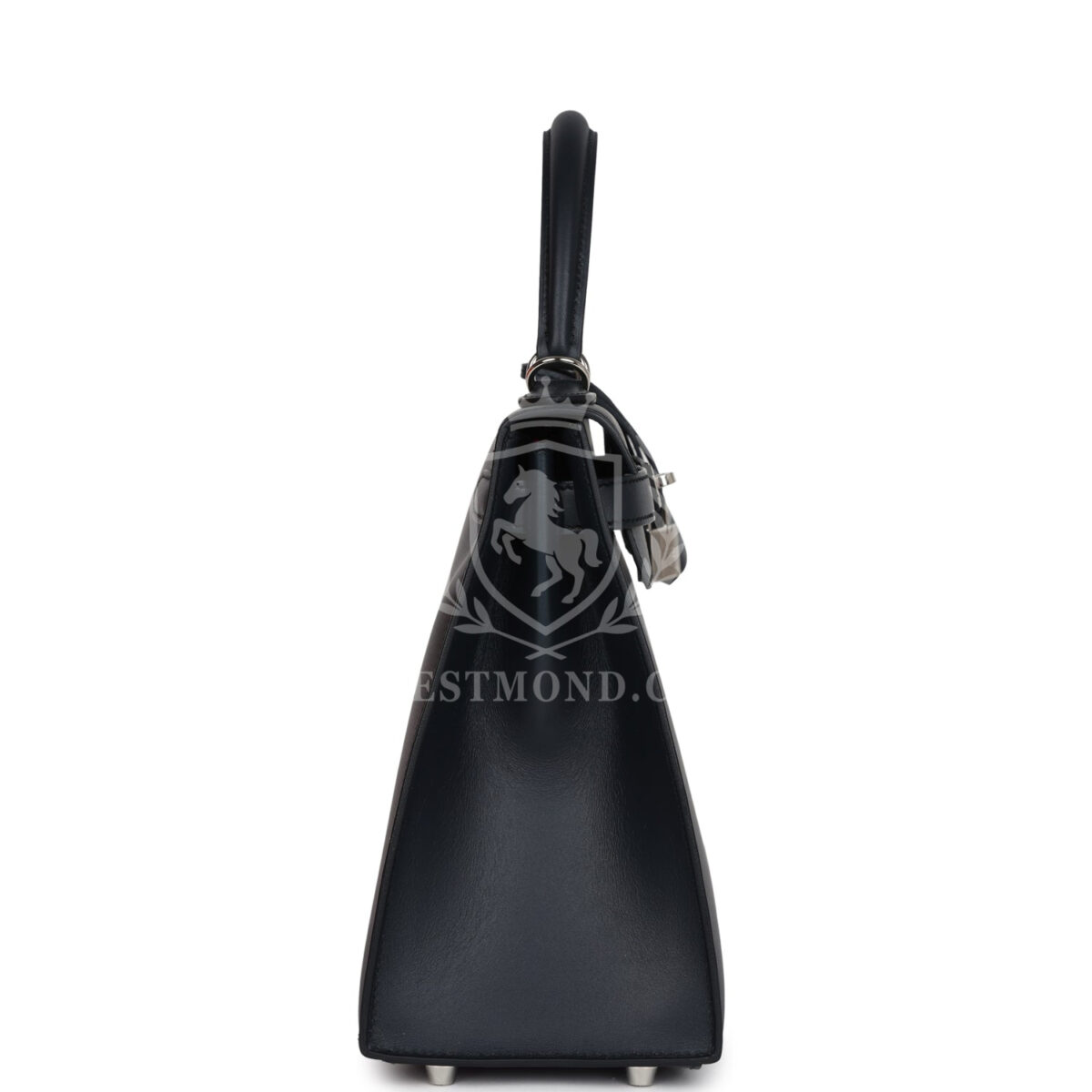 Hermes Special Order (HSS) Kelly Sellier 28 Bleu Obscur Verso Sombrero PHW — изображение 3