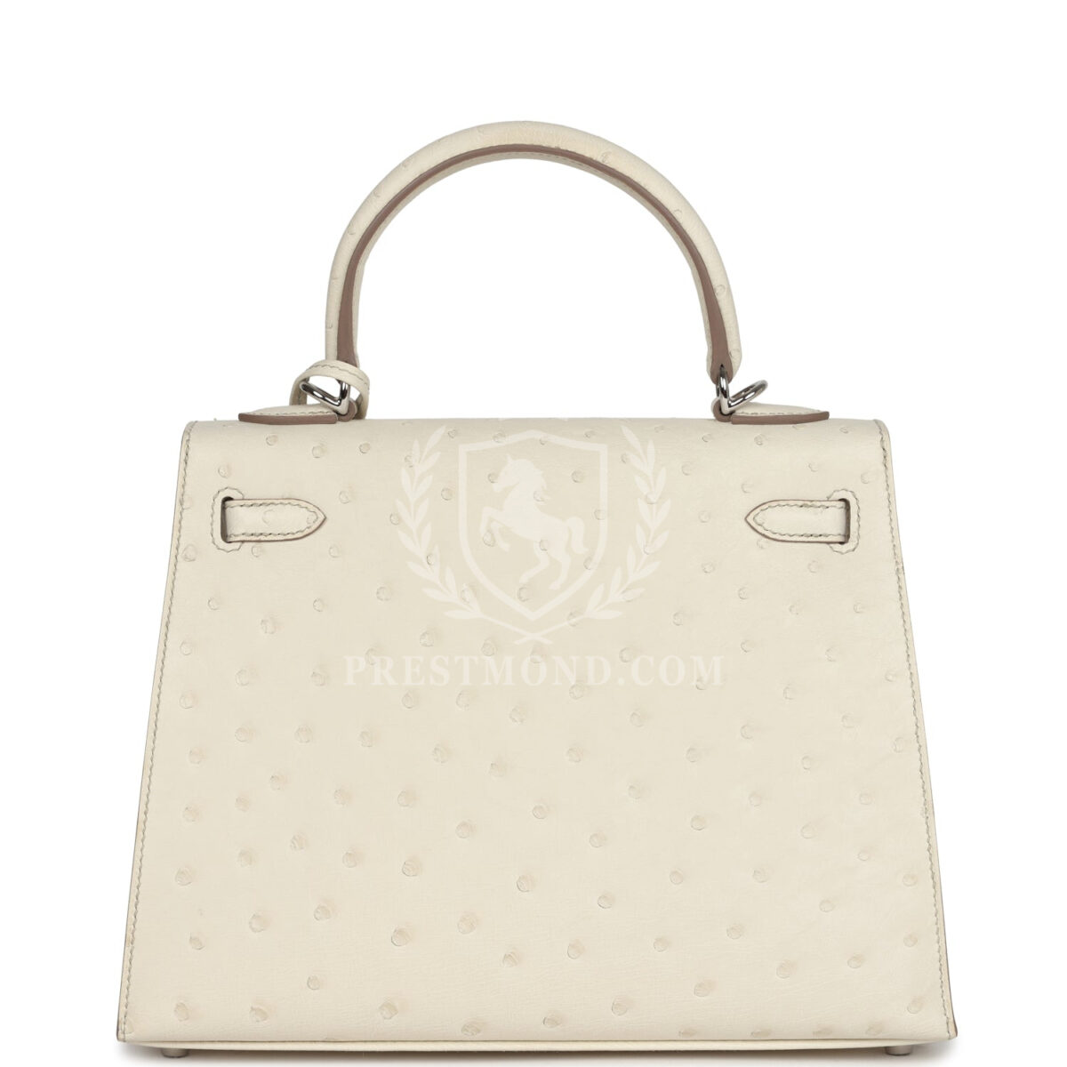 Hermes Kelly Sellier 25 Beton Ostrich PHW — изображение 4