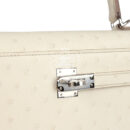 Hermes Kelly Sellier 25 Beton Ostrich PHW