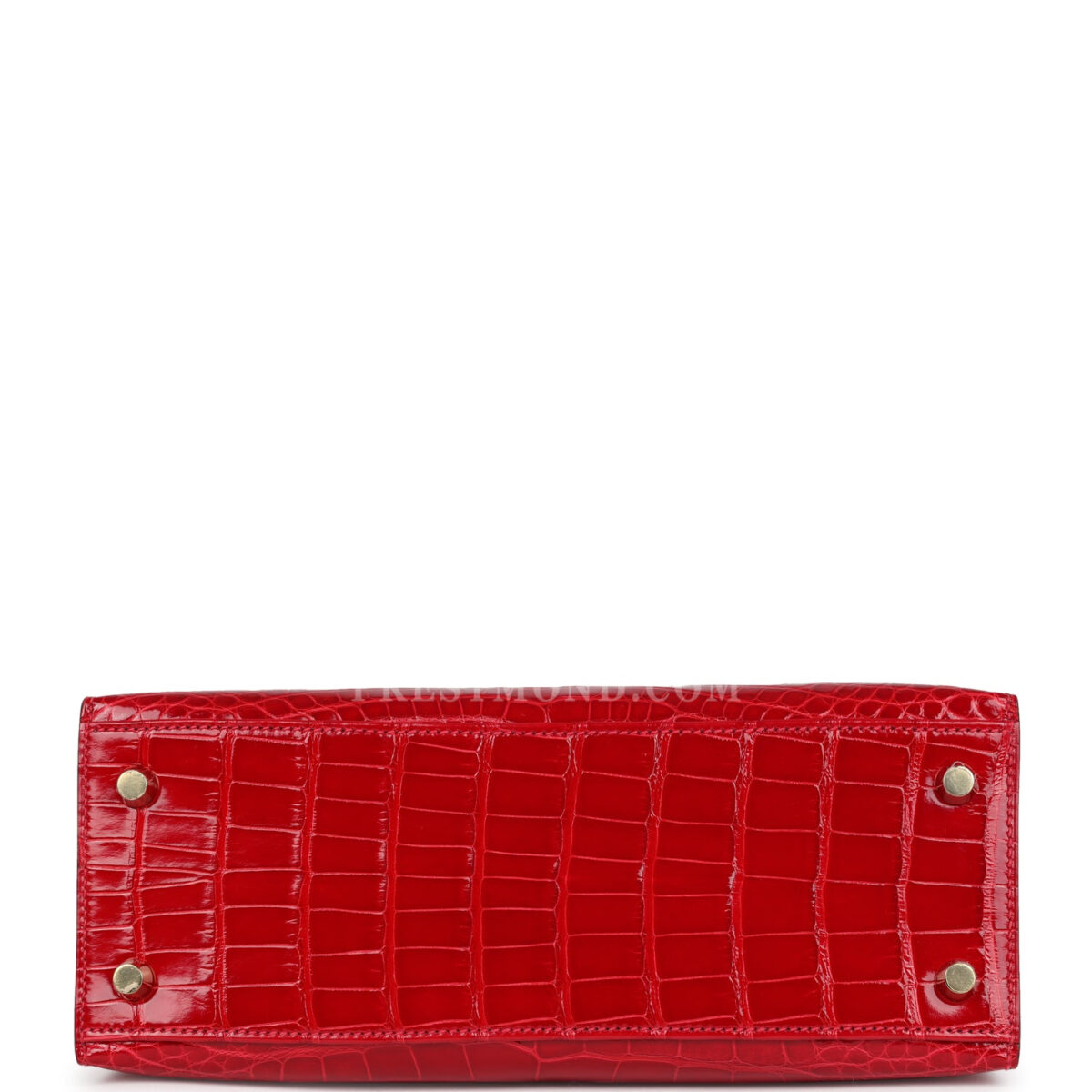Hermes Kelly Sellier 25 Braise Shiny Alligator Mississippiensis GHW — изображение 6