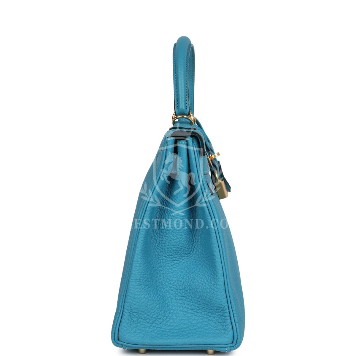 Hermes Kelly Retourne 28 Turquoise Togo GHW — изображение 3