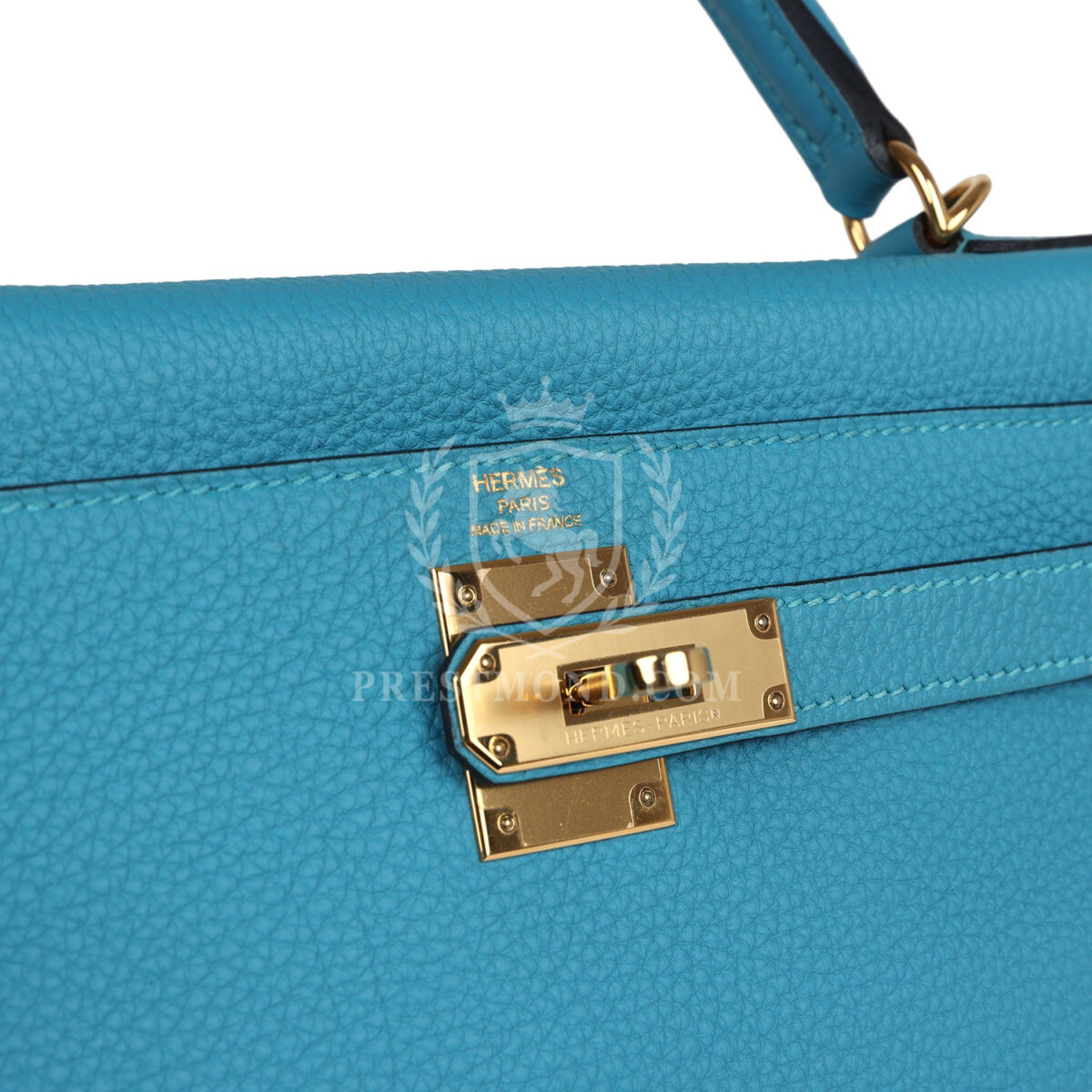 Hermes Kelly Retourne 28 Turquoise Togo GHW — изображение 7