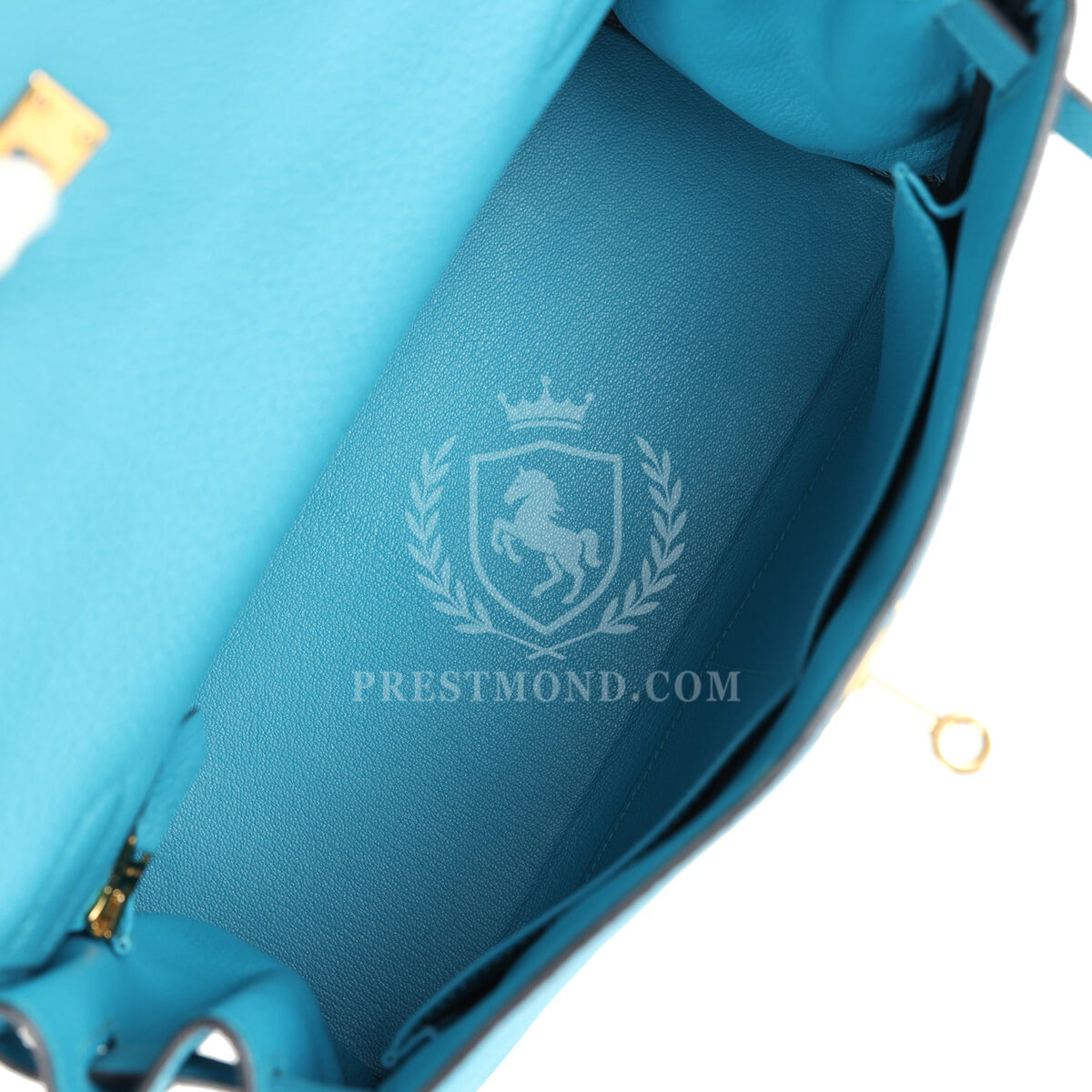 Hermes Kelly Retourne 28 Turquoise Togo GHW — изображение 8