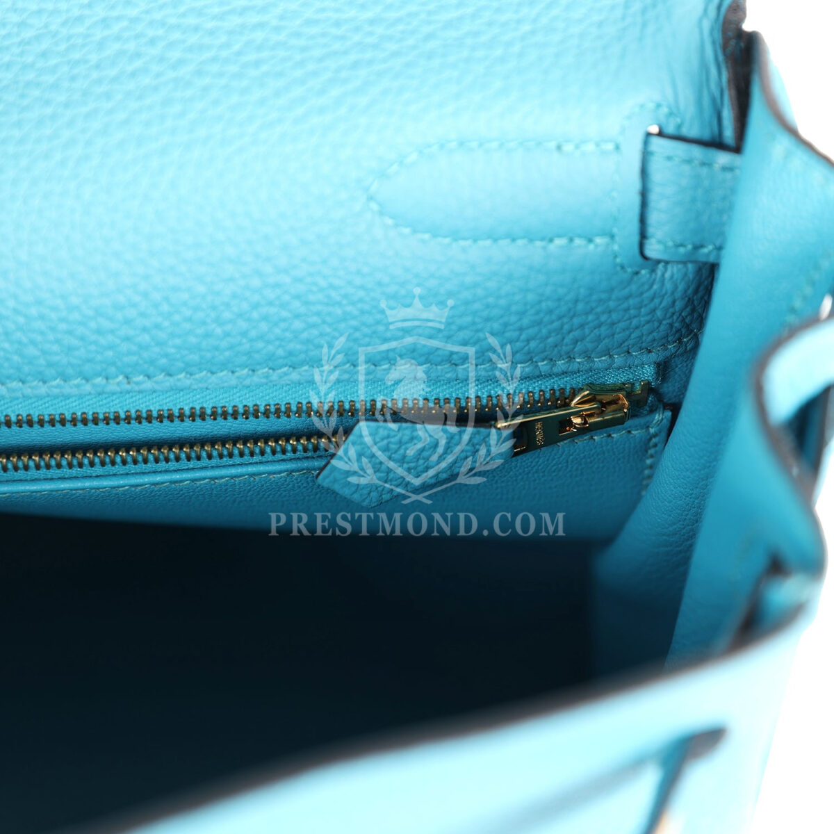 Hermes Kelly Retourne 28 Turquoise Togo GHW — изображение 9