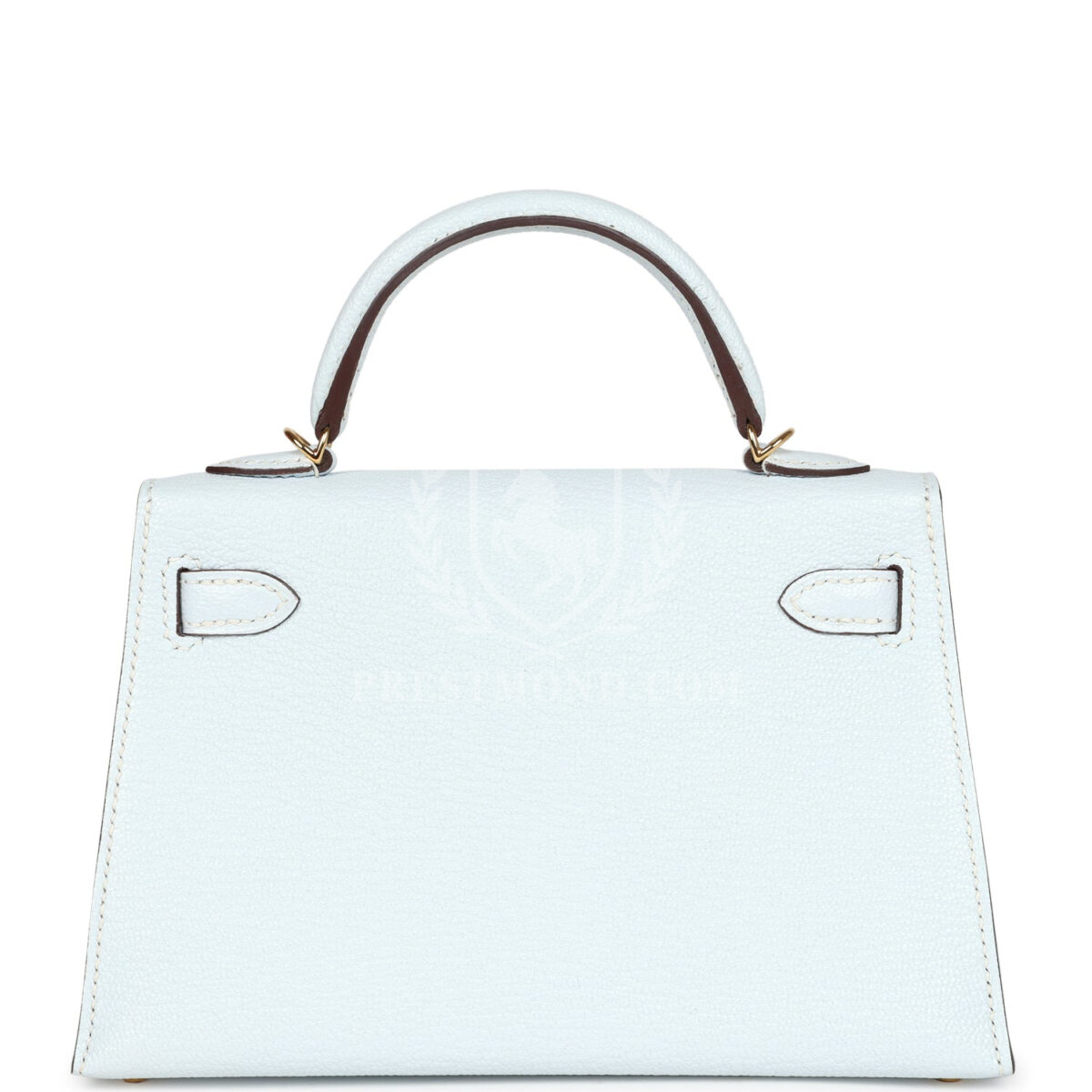 Hermes Kelly Sellier 20 Bleu Brume Chevre GHW — изображение 4