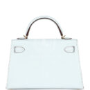 Hermes Kelly Sellier 20 Bleu Brume Chevre GHW