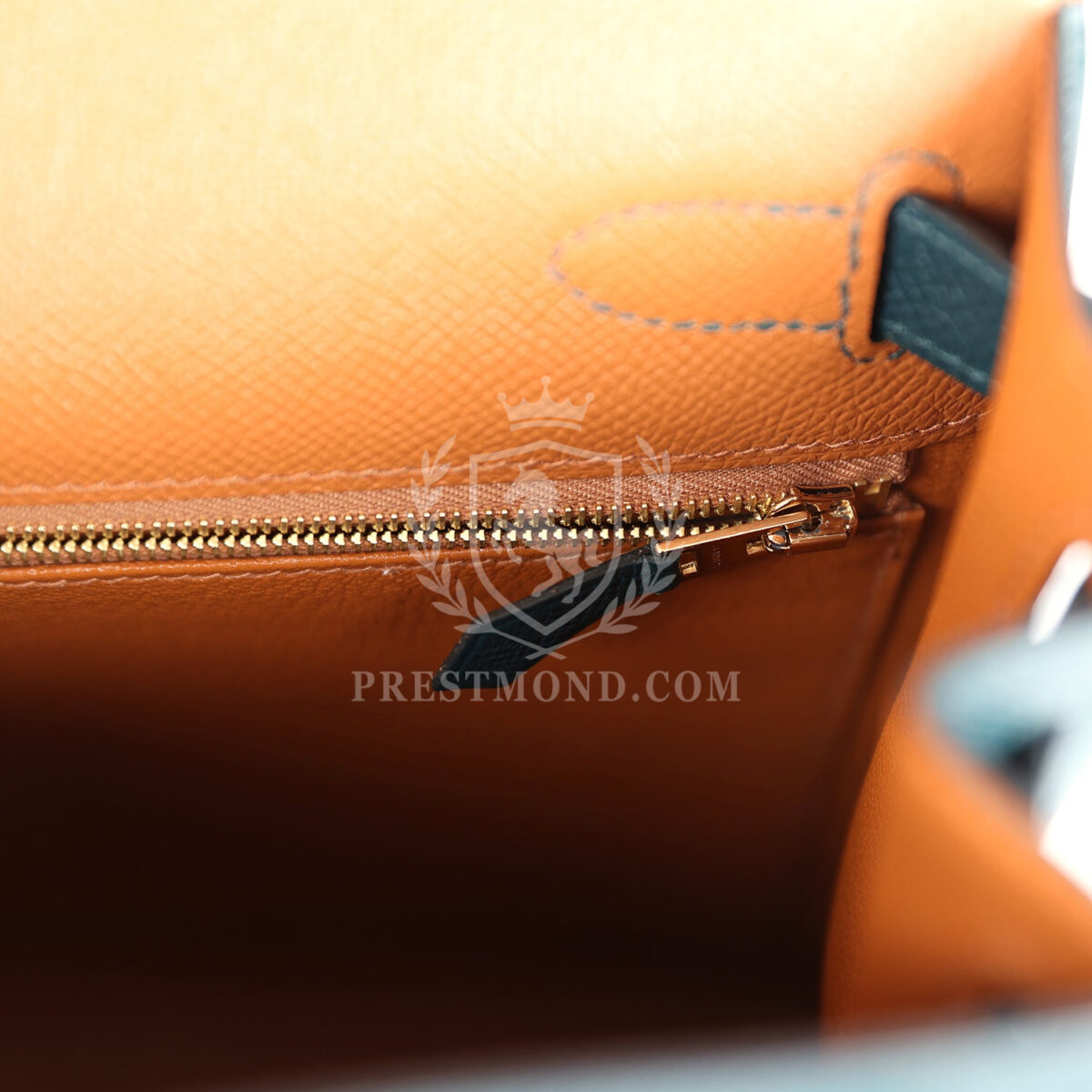Hermes Kelly Sellier 28 Casaque Vert Cypres and Vert Bosphore Epsom GHW — изображение 8