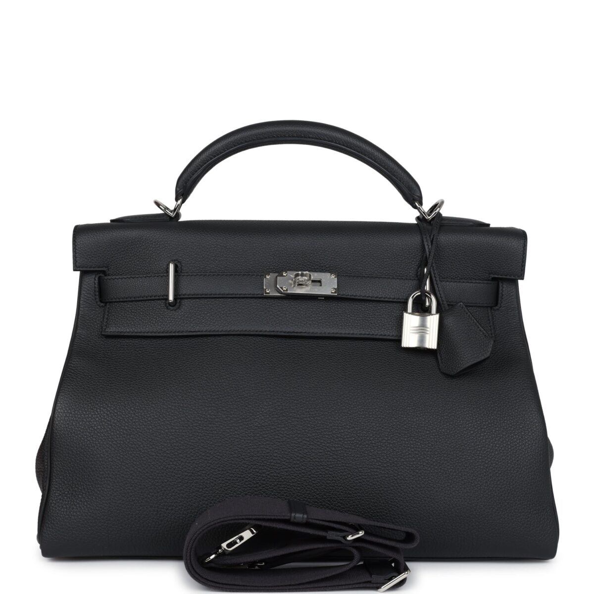 Hermes Kelly 42 Maxi Plomb Togo PHW