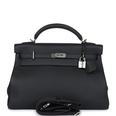 Hermes Kelly 42 Maxi Plomb Togo PHW