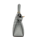 Hermes Kelly Sellier 20 Gris Ciment Matte Alligator GHW