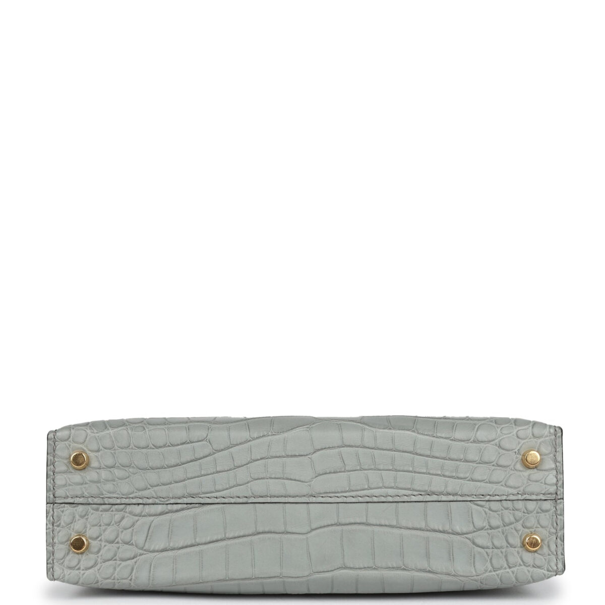Hermes Kelly Sellier 20 Gris Ciment Matte Alligator GHW — изображение 6