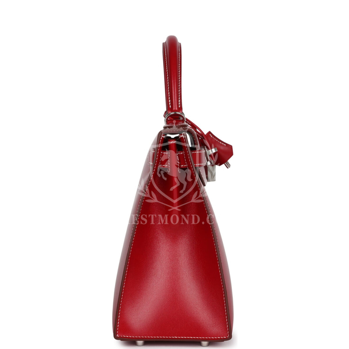 Hermes Kelly Sellier 28 Rouge Piment Box PHW — изображение 3