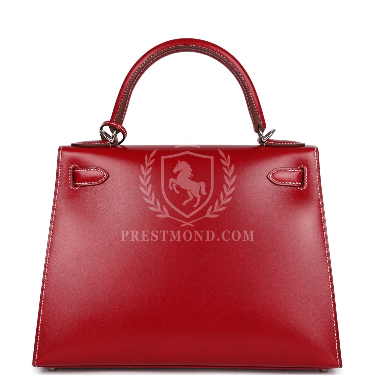 Hermes Kelly Sellier 28 Rouge Piment Box PHW — изображение 4