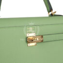 Hermes Kelly Sellier 25 Vert Criquet Epsom GHW