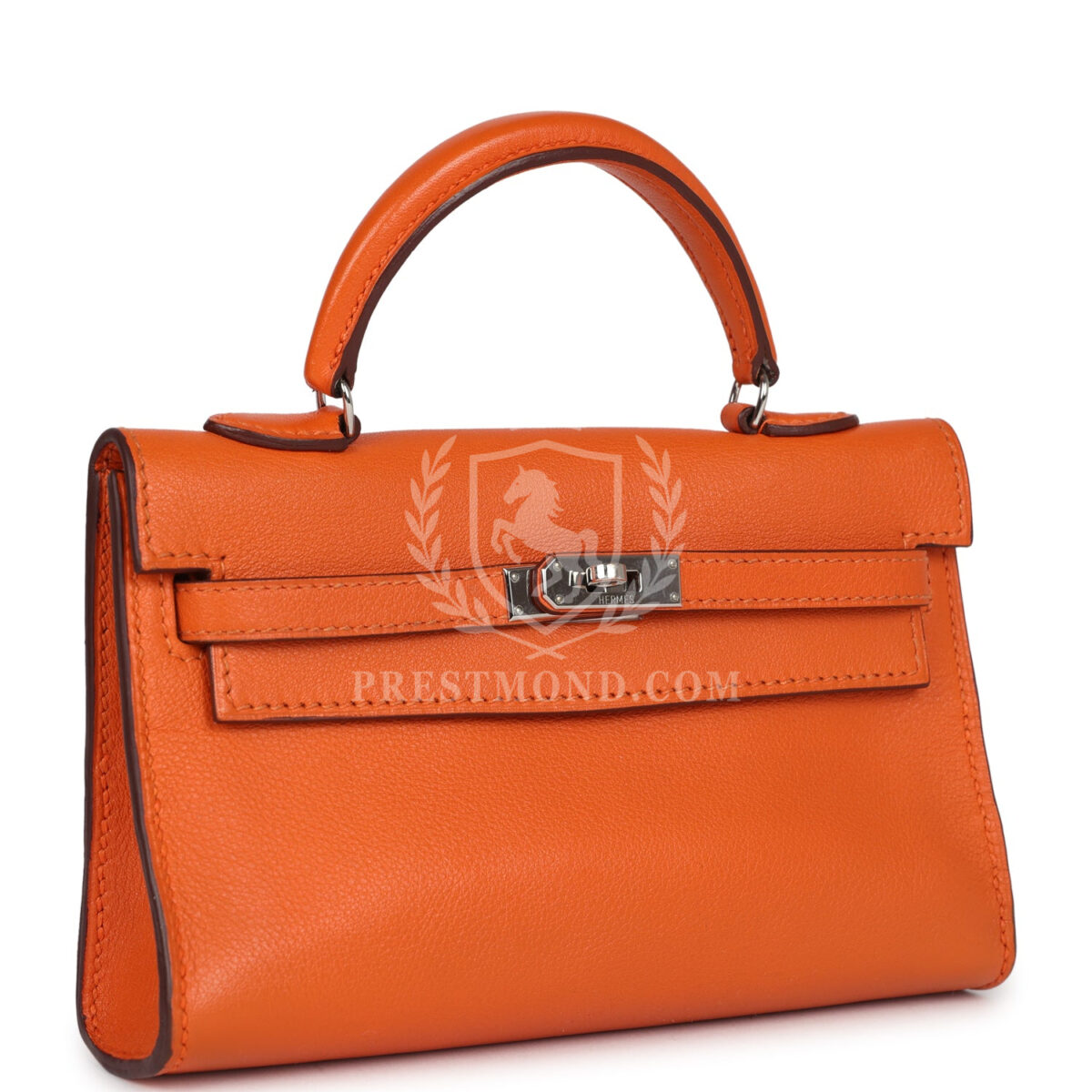 Hermes Micro Kelly 15 Orange Swift PHW — изображение 2