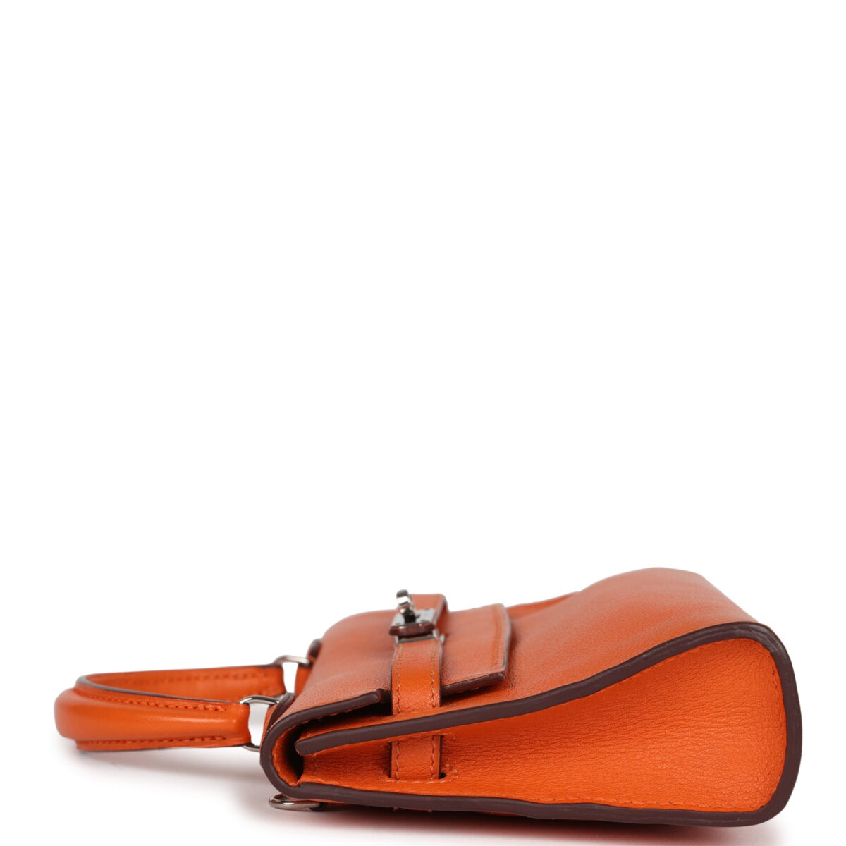 Hermes Micro Kelly 15 Orange Swift PHW — изображение 3